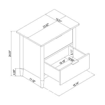 2-Drawer Wood Nightstand - Hearth & Hand™ With Magnolia 8 2-Drawer Wood Nightstand - Hearth & Hand™ With Magnolia - Image 6