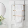 Over The Door Tiered Towel Rack With Wood - Brightroom™ -Furniture Shop GUEST 98778a7f 8e0c 4c4a 9552 90944b50a1f8