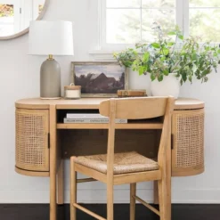 Logan Wood Dining Chair With Woven Seat - Threshold™ Designed With Studio McGee -Furniture Shop GUEST 9976a675 ca2f 41a0 a6ef 4a5d3b594485