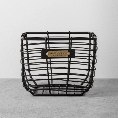 Wire Storage Basket Black - Hearth & Hand With Magnolia 6 Wire Storage Basket Black - Hearth & Hand With Magnolia - Image 4