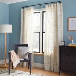 French Return Curtain Rod Matte Black - Hearth & Hand™ With Magnolia -Furniture Shop GUEST a3aa79f2 7f14 4893 9ea7 3be99d292fe9