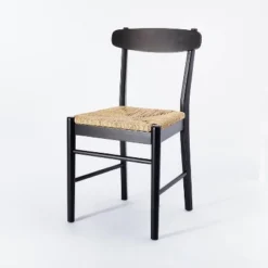Logan Wood Dining Chair With Woven Seat - Threshold™ Designed With Studio McGee -Furniture Shop GUEST a48fd9e6 3c2f 437a bb66 70671f884474