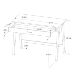 Paulo Wood Writing Desk With Drawer - Threshold™ -Furniture Shop GUEST aa67f76e 579f 471c 9f59 5e52d395965b