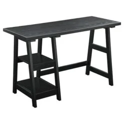Designs2Go Trestle Desk With Shelves - Breighton Home 24 Designs2Go Trestle Desk With Shelves - Breighton Home -Furniture Shop GUEST aa86743b 8e79 40c2 a6bb 7fbdc03f49ae