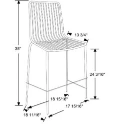 Set Of 2 Sodra Rounded Seat Wire Counter Height Barstool Black - Threshold™ -Furniture Shop GUEST aba0b7b0 e031 40e5 a117 6b6b5d67048f