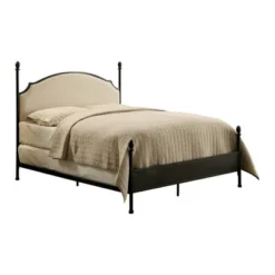Geraldine Upholstered Headboard Poster Panel Bed Powder Coated Gun Metal - HOMES: Inside + Out 10 Geraldine Upholstered Headboard Poster Panel Bed Powder Coated Gun Metal - HOMES: Inside + Out -Furniture Shop GUEST abf61064 8b97 4a66 a90a e65612d4e539