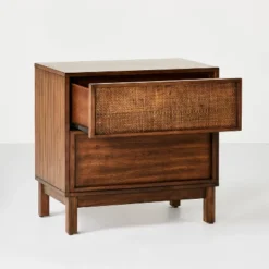 Wood & Cane Transitional Nightstand - Hearth & Hand™ With Magnolia 14 Wood & Cane Transitional Nightstand - Hearth & Hand™ With Magnolia -Furniture Shop GUEST af59a1ab 4868 4ff5 ab07 150c54a02150