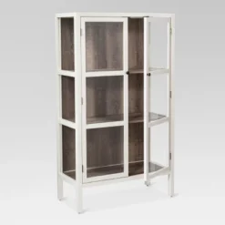 56.2" Hadley Library Cabinet With Glass Shell White - Threshold™ -Furniture Shop GUEST b3be3e09 a22b 4dd7 963c b3cc3e349a54
