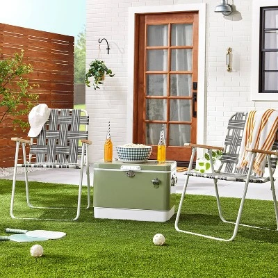 Hard-Sided 80can/54qt Two-Tone Cooler Green/Cream - Hearth & Hand™ With Magnolia 3 Hard-Sided 80can/54qt Two-Tone Cooler Green/Cream - Hearth & Hand™ With Magnolia