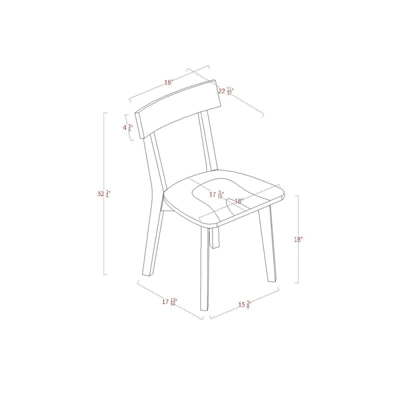 Set Of 2 Bombelli Modern Dining Chair Black - Threshold™ 6 Set Of 2 Bombelli Modern Dining Chair Black - Threshold™ - Image 5