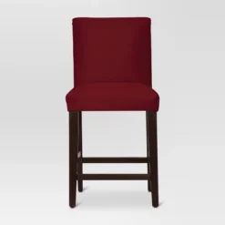 25" Velvet Parsons Counter Height Barstool Wood - Threshold™ -Furniture Shop GUEST b539eeaa 1ae4 48fe 875e 083e930b8dc6
