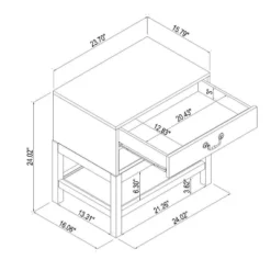 Elmira Nightstand Brown - Threshold™ Designed With Studio McGee -Furniture Shop GUEST ba23a28f 8b95 42ea acce 9cc3df7af05f
