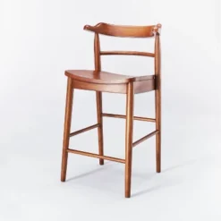 Kaysville Curved Back Wood Counter Height Barstool - Threshold™ Designed With Studio McGee -Furniture Shop GUEST baa82fbe ac12 4c2a 9ae3 99bba3e5e2ba