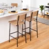 Wood & Steel Bar Stool - Natural/Black - Hearth & Hand™ With Magnolia -Furniture Shop GUEST bd1a7971 cbb7 457c a7dd 09a043f0655a