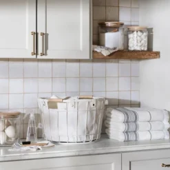 Wire & Fabric Laundry Hamper Sour Cream - Hearth & Hand™ With Magnolia -Furniture Shop GUEST bd1a9ff9 9efb 4e55 9efa 921125c2aa2d 1