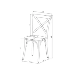 Set Of 2 Malden French Bistro Dining Chair Black - Threshold™ -Furniture Shop GUEST be93dcf6 6a27 4d9e 83a8 3927be01d462