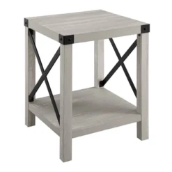 Sophie Rustic Industrial X Frame Side Table - Saracina Home -Furniture Shop GUEST c1125711 7889 4b84 9fa5 0ca14c668343