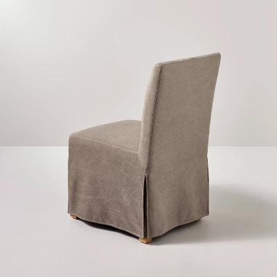 Canvas Slipcover Armless Dining Chair - Hearth & Hand™ With Magnolia 5 Canvas Slipcover Armless Dining Chair - Hearth & Hand™ With Magnolia - Image 3