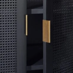 66" East Bluff Woven Cabinet Black - Threshold™ Designed With Studio McGee -Furniture Shop GUEST c257520a eec7 407a b715 3ee6acc782cd