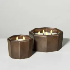Octagonal Ceramic Harvest Spice Fall Jar Candle Metallic Bronze - Hearth & Hand™ With Magnolia -Furniture Shop GUEST c2d76d0f 821b 4b02 b2fe 1a79665ccca4 3