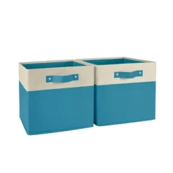2pc Kids' 10.5" Two-Toned Folding Storage Bin Set - RiverRidge Home 32 2pc Kids' 10.5" Two-Toned Folding Storage Bin Set - RiverRidge Home -Furniture Shop GUEST c40a94f3 f12a 4807 9171 c1cb37f86683