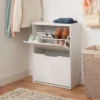 Laminate Pivot Open Shoe Cabinet White - Brightroom™ 1 Laminate Pivot Open Shoe Cabinet White - Brightroom™ -Furniture Shop GUEST c4d70cfb 7fdb 4166 a55c b11dc54ee24e