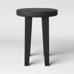 Woodland Carved Wood Accent Table - Black - Threshold 11 Woodland Carved Wood Accent Table - Black - Threshold -Furniture Shop GUEST c81a09d3 1741 4f8f 8822 8ba23599b9d6