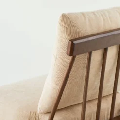 Spindle Back Accent Chair With Cushions Brown/Cream - Hearth & Hand™ With Magnolia -Furniture Shop GUEST c91797a3 a143 44fc 9bd2 67868f3b3eab