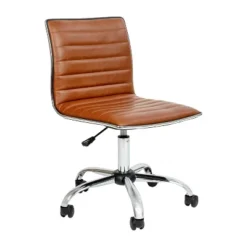 Emma And Oliver Low Back Designer Armless Ribbed Swivel Task Office Chair -Furniture Shop GUEST c95919a7 6736 4923 9f6b 28502bad4e52