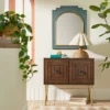 24" X 30" Wood And Brass Wall Mirror Blue - Opalhouse™ Designed With Jungalow™ -Furniture Shop GUEST cb96163c 8169 4317 ba73 7b186591eed2