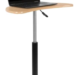 Emma And Oliver Sit To Stand Mobile Laptop Computer Desk - Portable Rolling Standing Desk -Furniture Shop GUEST cda985ec f7c8 46f9 911a cb46266586b8