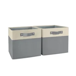 2pc Kids' 10.5" Two-Toned Folding Storage Bin Set - RiverRidge Home 28 2pc Kids' 10.5" Two-Toned Folding Storage Bin Set - RiverRidge Home -Furniture Shop GUEST d0623022 fa1f 4111 a588 a87bdda80225