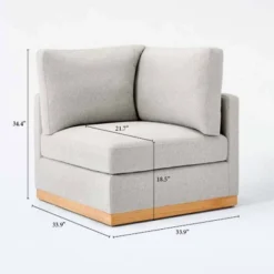 Woodland Hills Modular Sectional Corner Light Gray - Threshold™ Designed With Studio McGee -Furniture Shop GUEST d13a80c0 94a7 4a14 807c 01f454d7e453