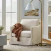 Vivian Park Upholstered Swivel Chair Cream - Threshold™ Designed With Studio McGee 2 Vivian Park Upholstered Swivel Chair Cream - Threshold™ Designed With Studio McGee -Furniture Shop GUEST d2f62ae4 c95c 4a87 8460 00da4577b979