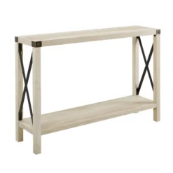 Sophie Rustic Industrial X Frame Entry Table - Saracina Home -Furniture Shop GUEST d727ce8b 339b 4d6d 9bc1 4b2e3bc736a9
