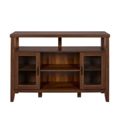 Rustic Transitional Double Door Highboy Buffet - Saracina Home -Furniture Shop GUEST d7f5526e 48ce 4eec 9e7c 4dbc85b5e8c8