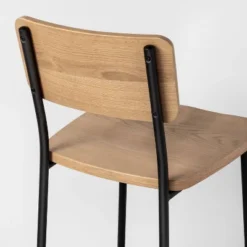 Wood & Steel Bar Stool - Natural/Black - Hearth & Hand™ With Magnolia 11 Wood & Steel Bar Stool - Natural/Black - Hearth & Hand™ With Magnolia -Furniture Shop GUEST dd89e9f1 7a47 4584 b4ec a8a659027411