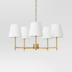 5 Arm Shaded Chandelier - Threshold™ 12 5 Arm Shaded Chandelier - Threshold™ -Furniture Shop GUEST e5927df8 27d0 4939 bb95 f495fe88f184