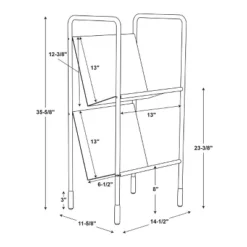 Two-Tier Metal Vinyl Record Storage Rack Black - Hearth & Hand™ With Magnolia -Furniture Shop GUEST e61e656a 2061 4a63 b99c 85e84f0ab94f