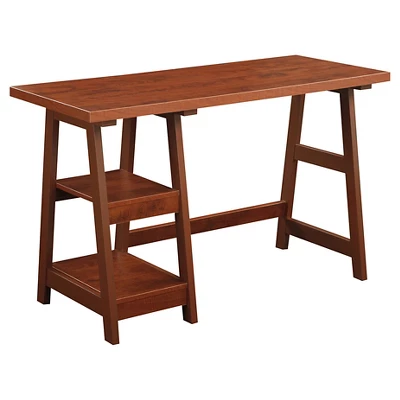 Designs2Go Trestle Desk With Shelves - Breighton Home 10 Designs2Go Trestle Desk With Shelves - Breighton Home - Image 8