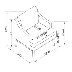 Howell Upholstered Accent Chair With Wood Base - Threshold™ Designed With Studio McGee -Furniture Shop GUEST eaa765f5 26c5 4ecb 8f54 dd96378e2465