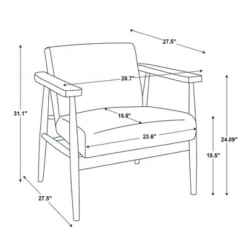 Upholstered Natural Wood Accent Chair - Hearth & Hand™ With Magnolia -Furniture Shop GUEST efd29593 c505 45ce 8b88 af9ffc1f09ea