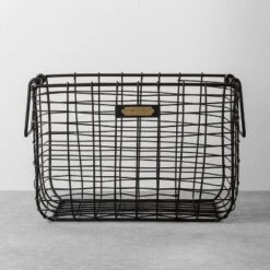 Wire Storage Basket Black - Hearth & Hand With Magnolia 12 Wire Storage Basket Black - Hearth & Hand With Magnolia -Furniture Shop GUEST efe86eae 04b3 4a40 b0c6 ffcdb651f04d