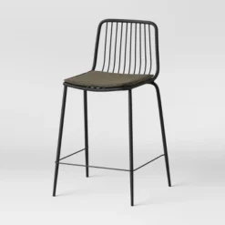 Set Of 2 Sodra Rounded Seat Wire Counter Height Barstool Black - Threshold™ -Furniture Shop GUEST f3977ede cee1 4f10 9a89 a9cc685fe28a