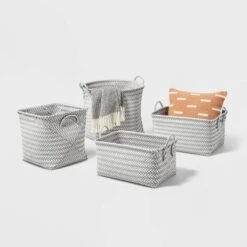 Large Woven Rectangular Storage Basket Gray/White - Brightroom™ 8 Large Woven Rectangular Storage Basket Gray/White - Brightroom™ -Furniture Shop GUEST f7afc392 cd5f 4f5b b71c de34f8204ec5