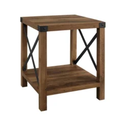 Sophie Rustic Industrial X Frame Side Table - Saracina Home -Furniture Shop GUEST f915e628 130c 4cb9 b6c1 9e1deeb835fb