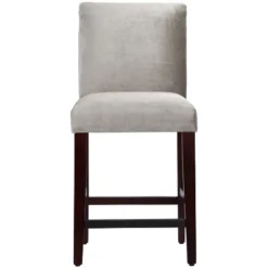 25" Velvet Parsons Counter Height Barstool Wood - Threshold™ -Furniture Shop GUEST f9dfe6cc 73c9 46f6 9146 046c7990b68e