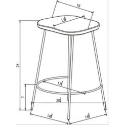 Metal Base Counter Height Barstools With Wood Seat Brown - Threshold™ Designed With Studio McGee -Furniture Shop GUEST fc6ba567 7d0a 4f6c a2d1 6fb42b1cfa64